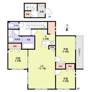 3LDK 間取り図