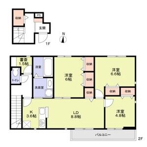 3LDK 間取り図