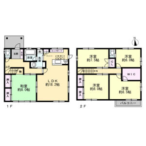 5LDK 間取り図