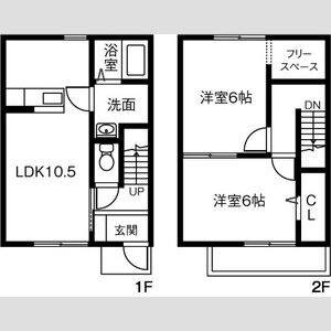 2LDK 間取り図