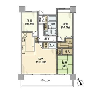 3LDK 間取り図
