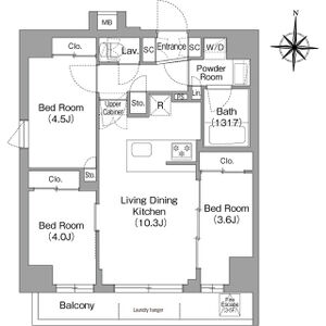 3LDK 間取り図
