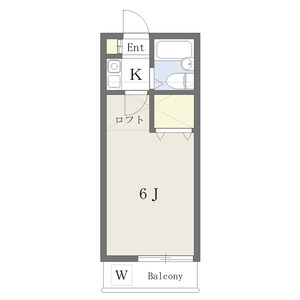 1K 間取り図