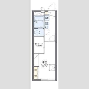 1K 間取り図