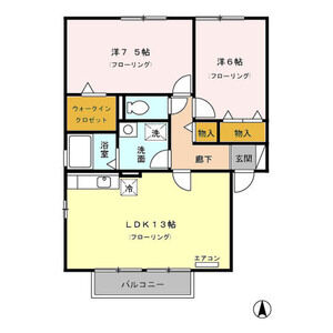 2LDK 間取り図