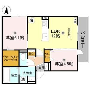 2LDK 間取り図