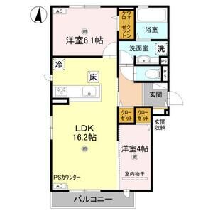 2LDK 間取り図