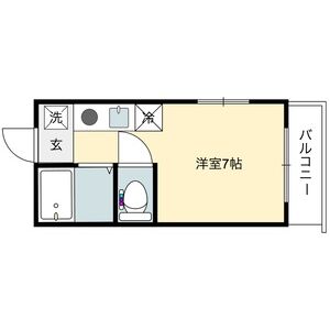 ワンルーム 間取り図