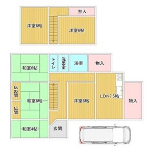 6LDK 間取り図