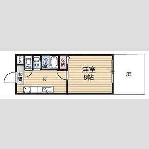 1DK 間取り図