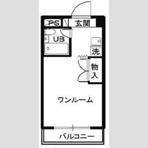 ワンルーム 間取り図