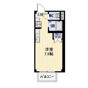 ワンルーム 間取り図