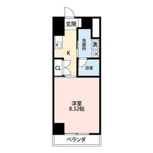 1K 間取り図
