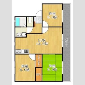 3LDK 間取り図