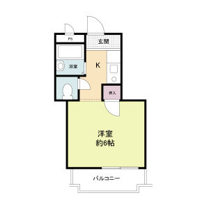1K 間取り図