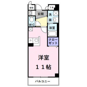 ワンルーム 間取り図