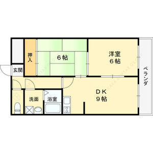 2DK 間取り図