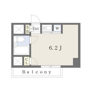 ワンルーム 間取り図