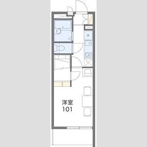 1K 間取り図