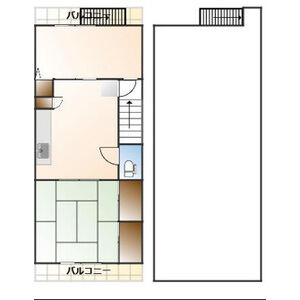 2DK 間取り図