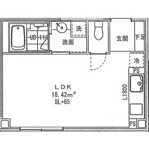 ワンルーム 間取り図