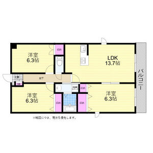 3LDK 間取り図