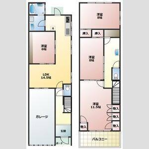 4LDK 間取り図