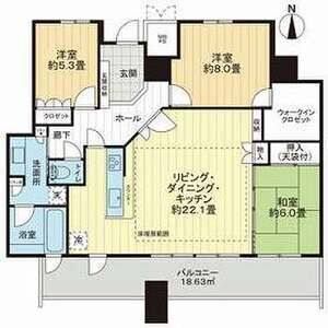 3LDK 間取り図