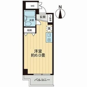 ワンルーム 間取り図