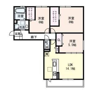 3LDK 間取り図