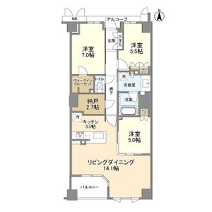 3LDK 間取り図