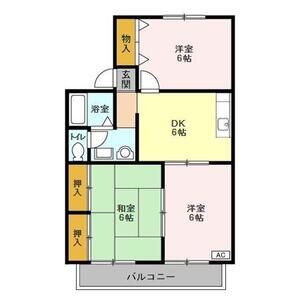 3DK 間取り図