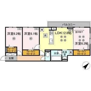 3LDK 間取り図
