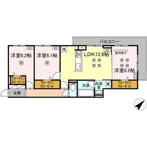 3LDK 間取り図
