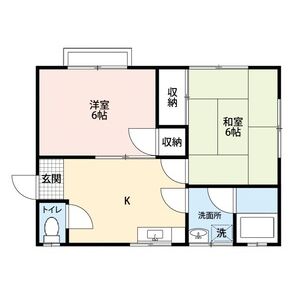 2DK 間取り図