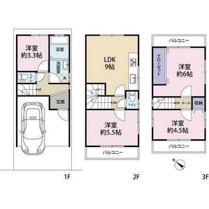 4LDK 間取り図