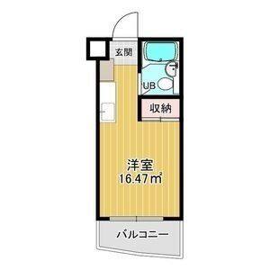 ワンルーム 間取り図