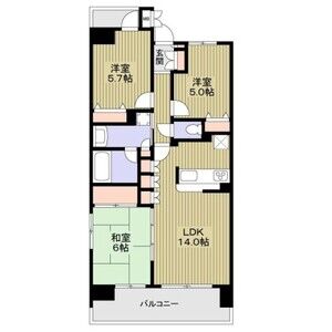 3LDK 間取り図