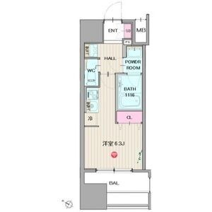 ワンルーム 間取り図