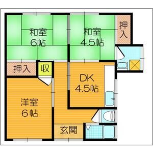 3DK 間取り図