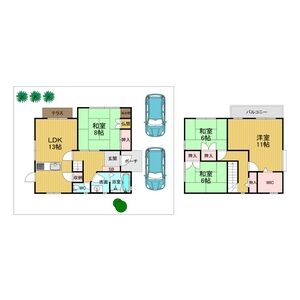 4LDK 間取り図