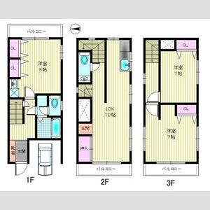 3LDK 間取り図