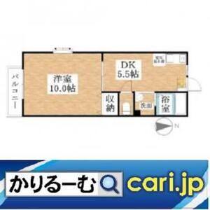 1DK 間取り図