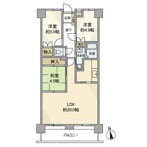 3LDK 間取り図
