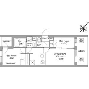 2LDK 間取り図