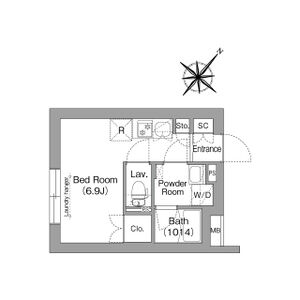 ワンルーム 間取り図