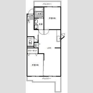 2LDK 間取り図