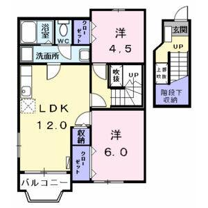 2LDK 間取り図