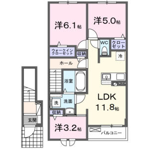 3LDK 間取り図