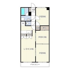 3LDK 間取り図